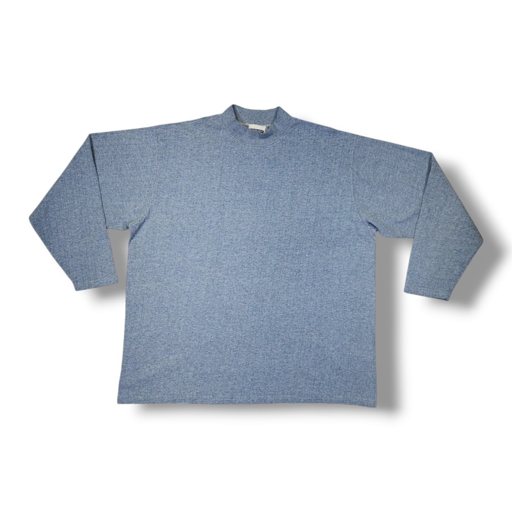Vintage Lee Premium Jersey Heavyweight Long-Sleeve Blank Gray Shirt Size Xl